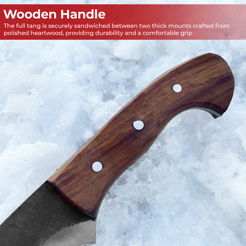 Big Game Hunter Full Tang Outdoor Kukri Machete Hunting Knife