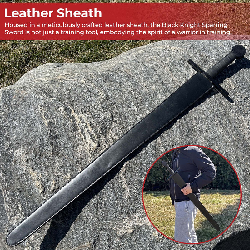 Black Knight Heavy Duty Sparring Sword Handmade for Battle
