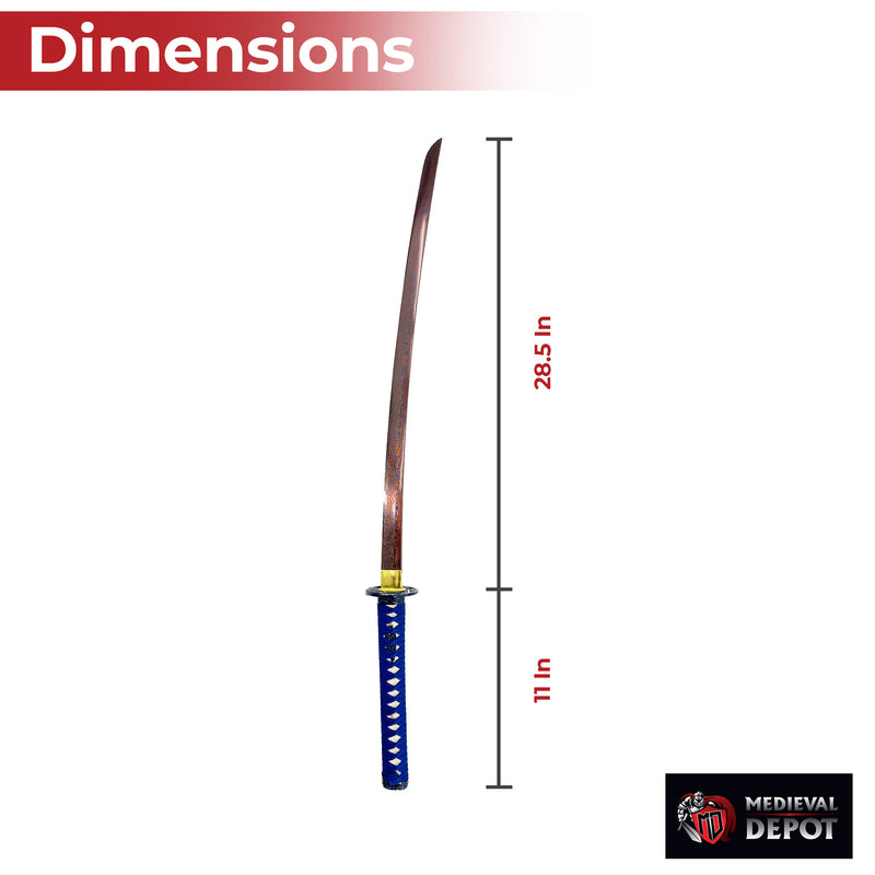 Blue Phoenix Damascus Steel Katana