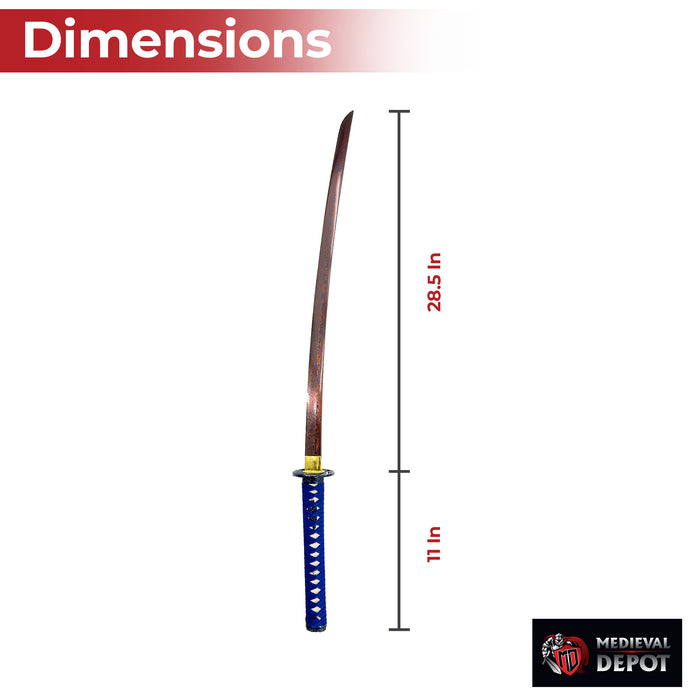 Blue Phoenix Damascus Steel Katana