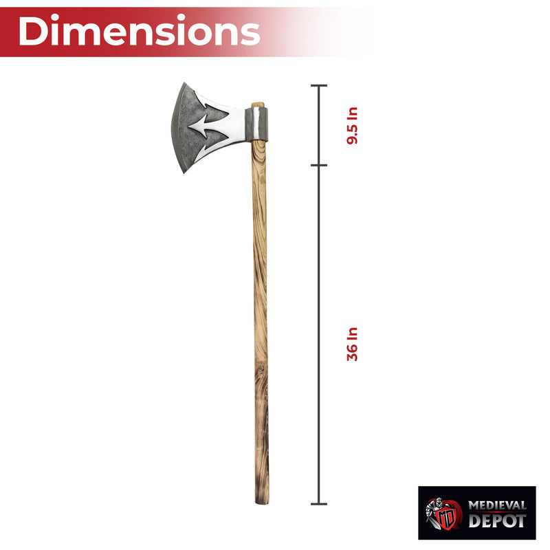 Briny Deep Trident Forged Large Two Handed Axe