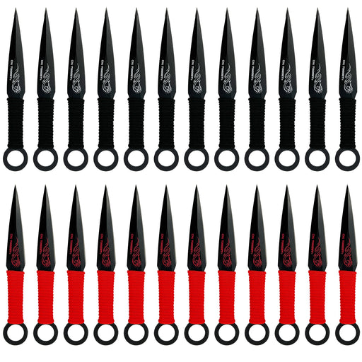Bullseye 24-Piece Target Throwing Knife Set