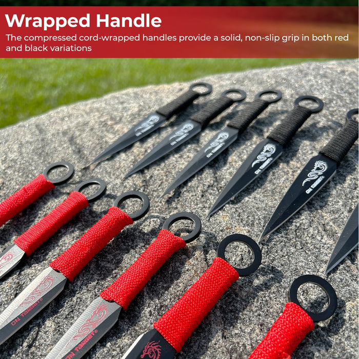 Bullseye 24-Piece Target Throwing Knife Set