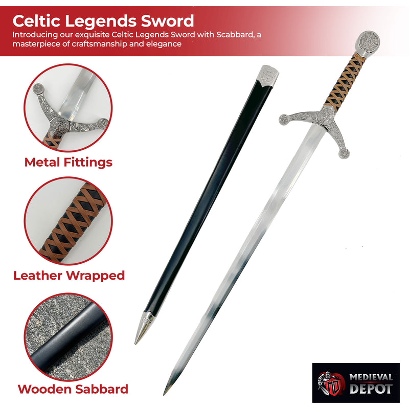 Celtic Legends Sword with Scabbard