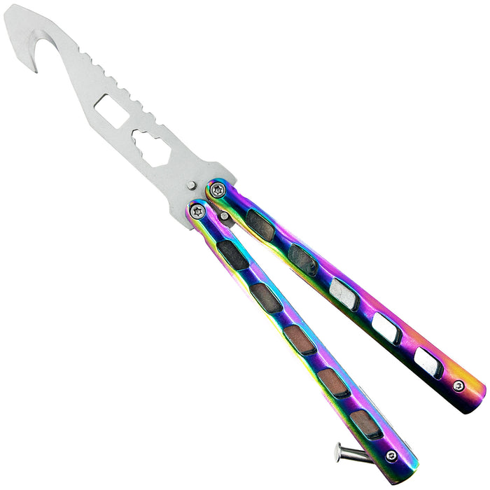 Chameleon Rainbow Butterfly Style Multitool Blade trainer with Case