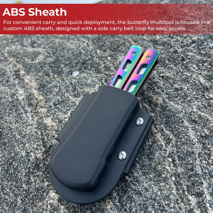 Chameleon Rainbow Butterfly Style Multitool Blade trainer with Case