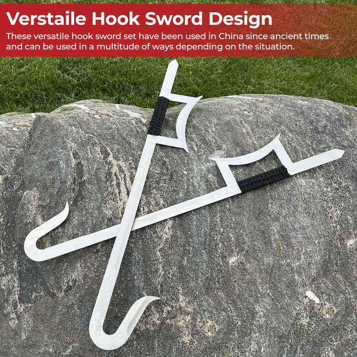 Chinese Hook Swords Set