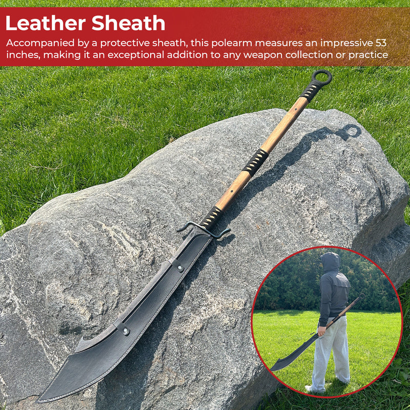 Chinese Podao Halberd Polearm