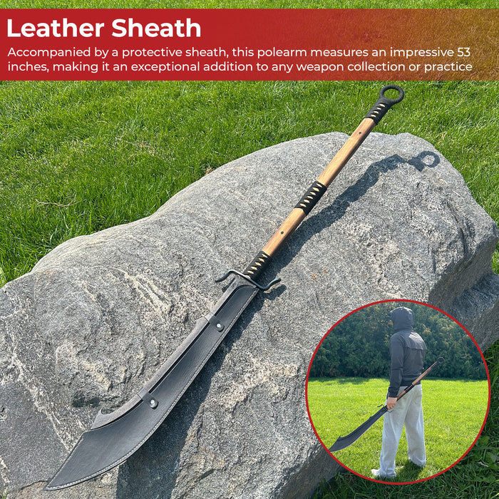 Chinese Podao Halberd Polearm