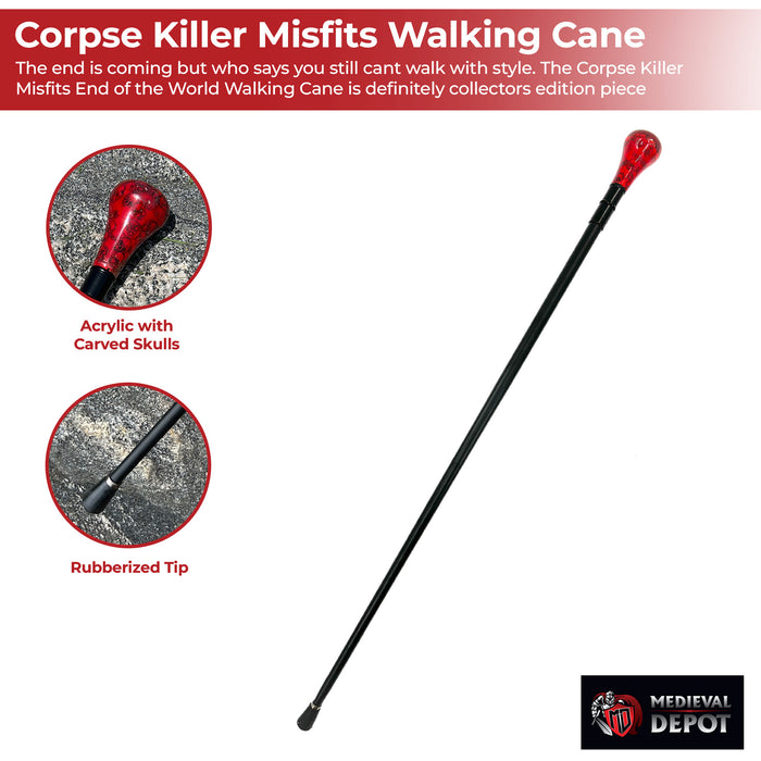 Corpse Killer Misfits End of the World Walking Cane