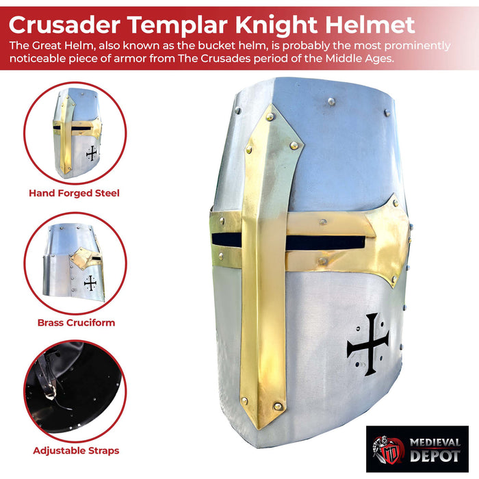 Crusader Templar Knight Helmet