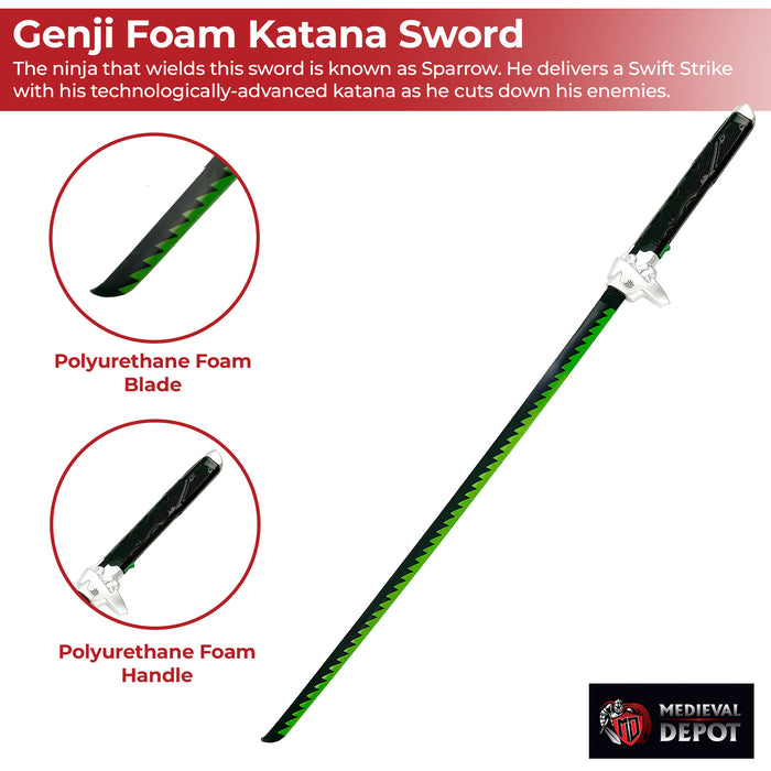 Cyborg Dragon Sparrow Watcher Ninja Foam Katana Sword