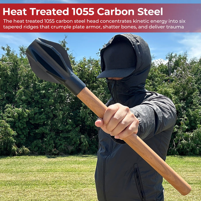 Cold Steel Flanged Mace - 1055 Carbon Steel Plate-Armor Crusher