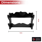 Curator's Rack Elegant Dual Sword Katana Wall Display