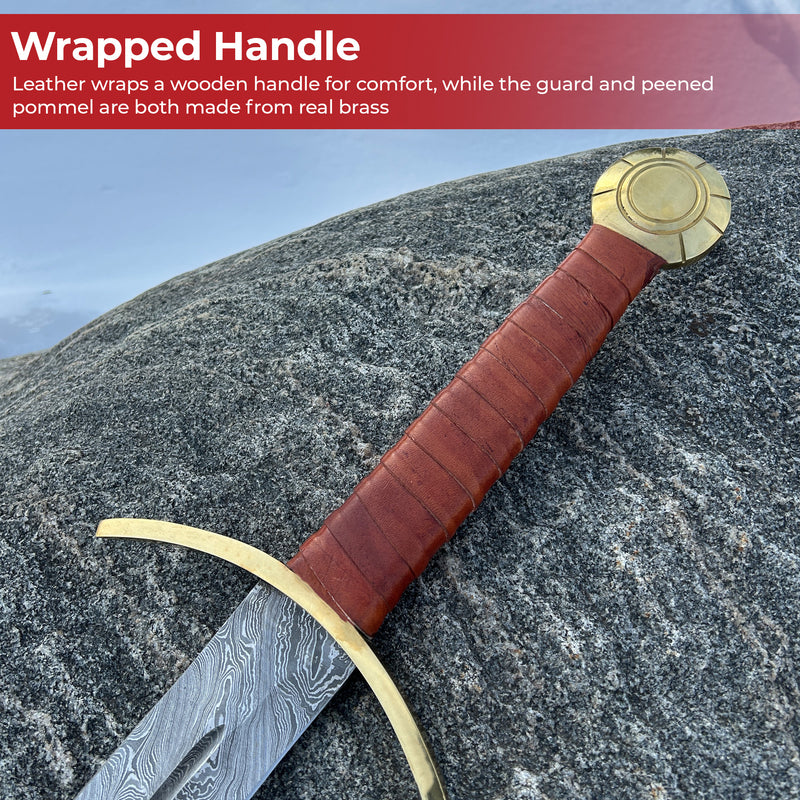 Damascus Blood Frenzy Functional Viking Sword