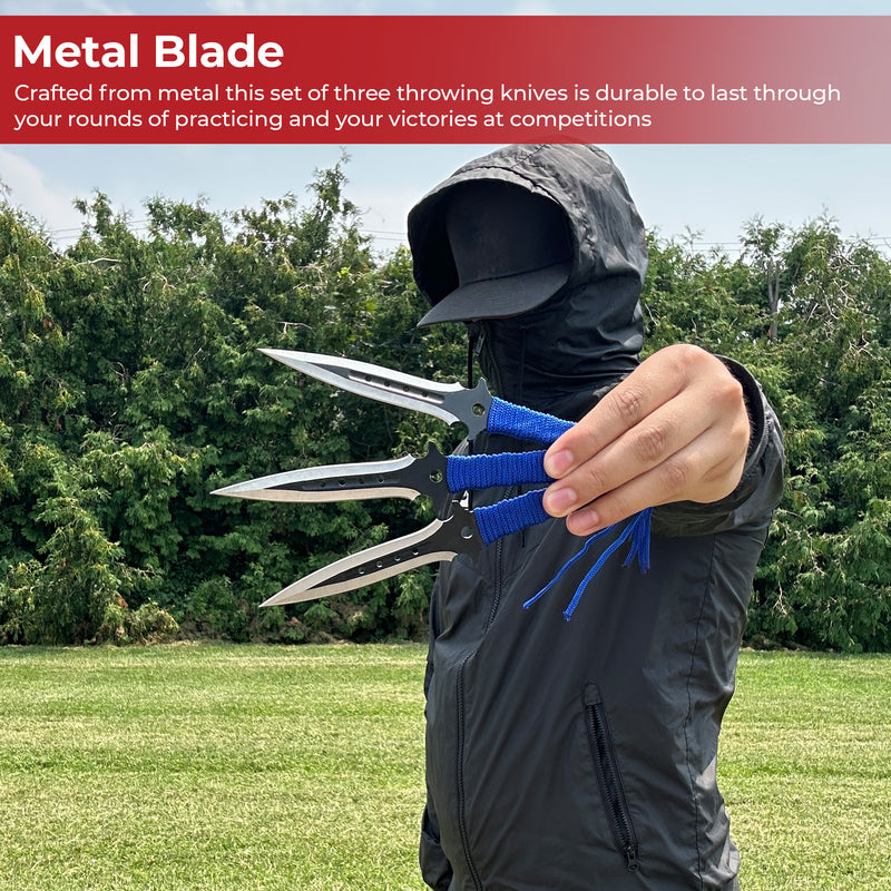 Dawn Sky Triple Threat Ninja Throwing Knife Set