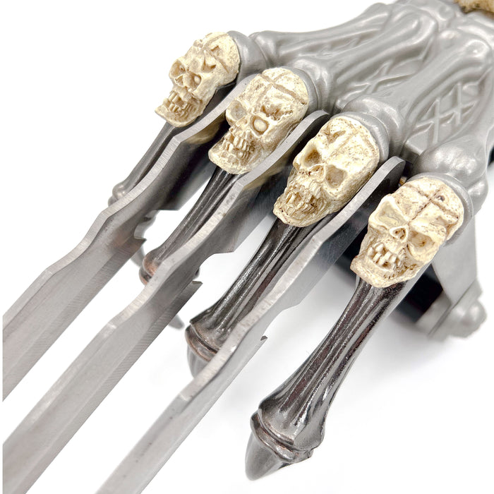 Death Skull Head Triple Claw Dagger