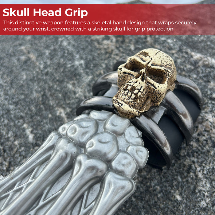 Death Skull Head Triple Claw Dagger