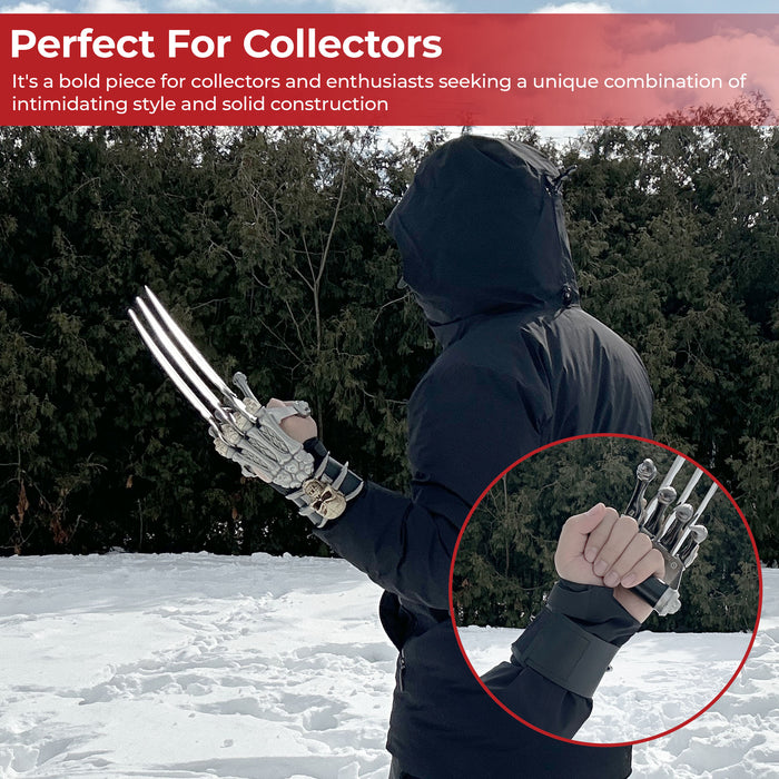 Death Skull Head Triple Claw Dagger