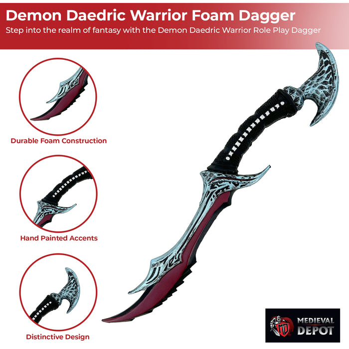 Demon Daedric Warrior Role Play Foam Dagger