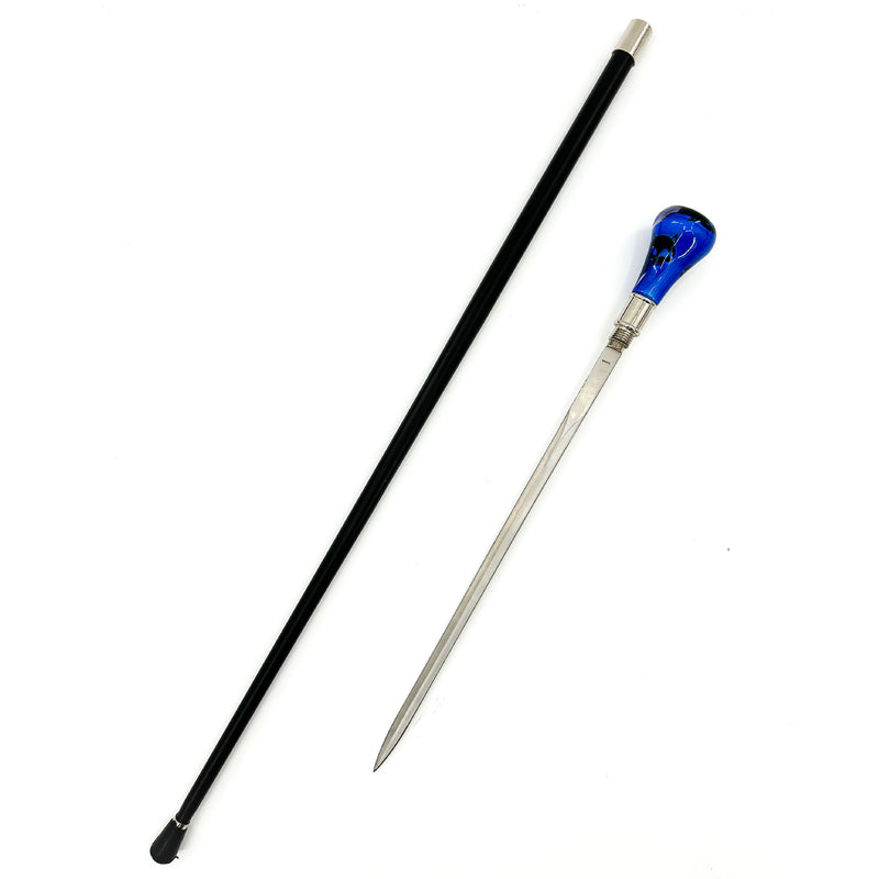 Devil's Skull Crusader Removable Blade Blue Sword Cane