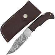 Marshal's Law Damascus Slipjoint Pocket Knife 