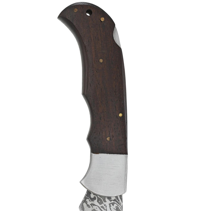 Marshal's Law Damascus Slipjoint Pocket Knife 