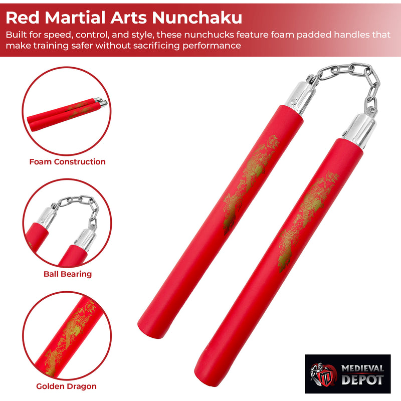 Dragon Foam Martial Arts Training Nunchaku
