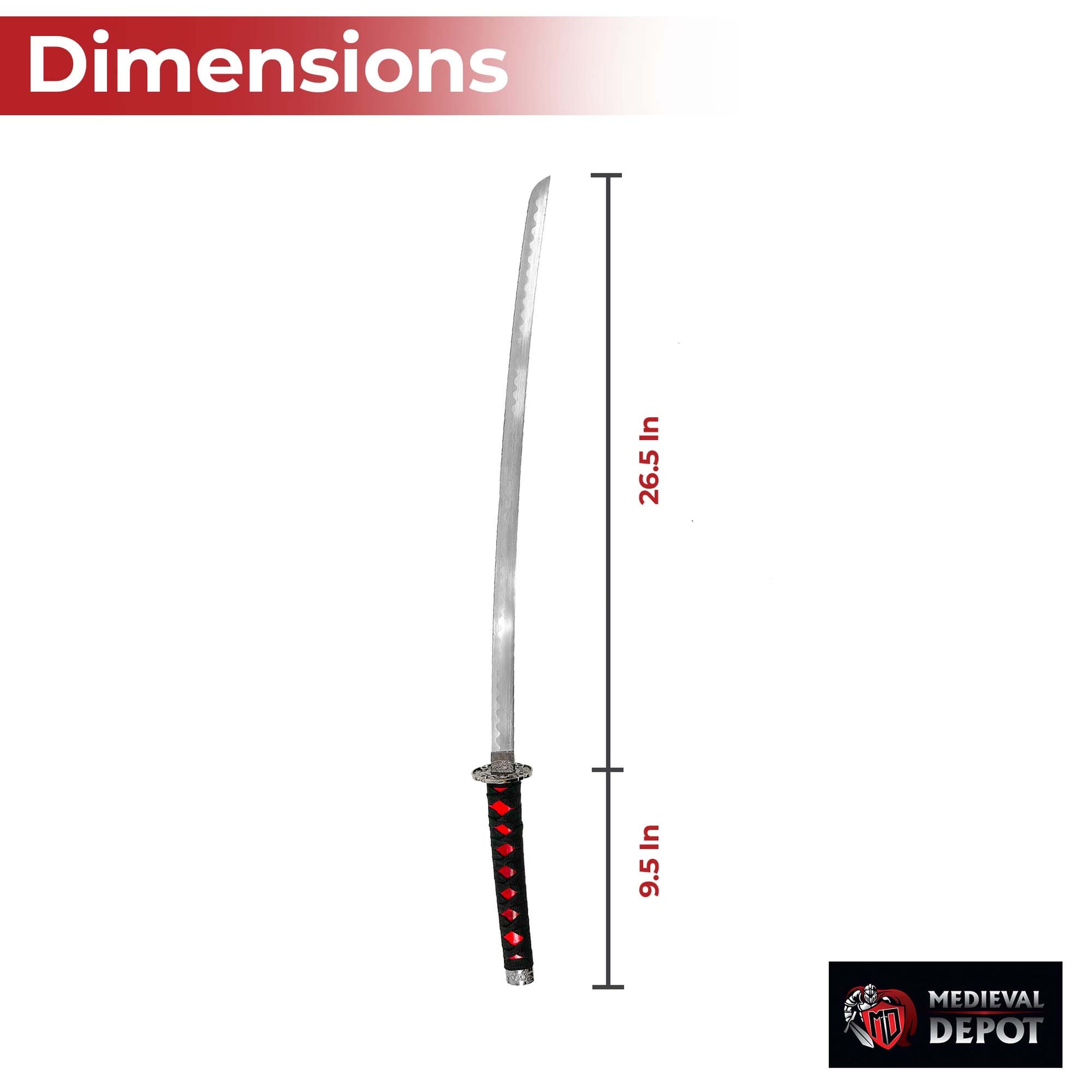 Dragons Rapture Japanese Samurai Katana Sword — Medieval Depot