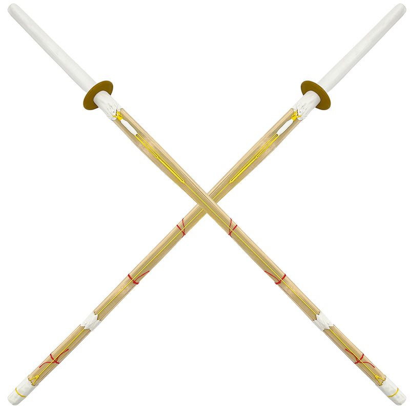 Dual Kendo Shinai Bamboo Practice Katana Set