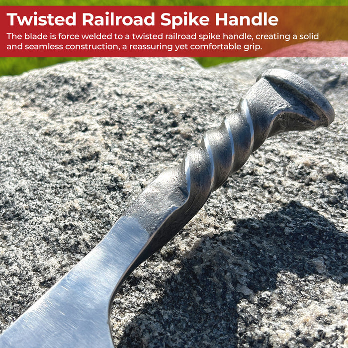 End of the Line High Carbon Steel Forged Locomotive Railroad Spike Sword
