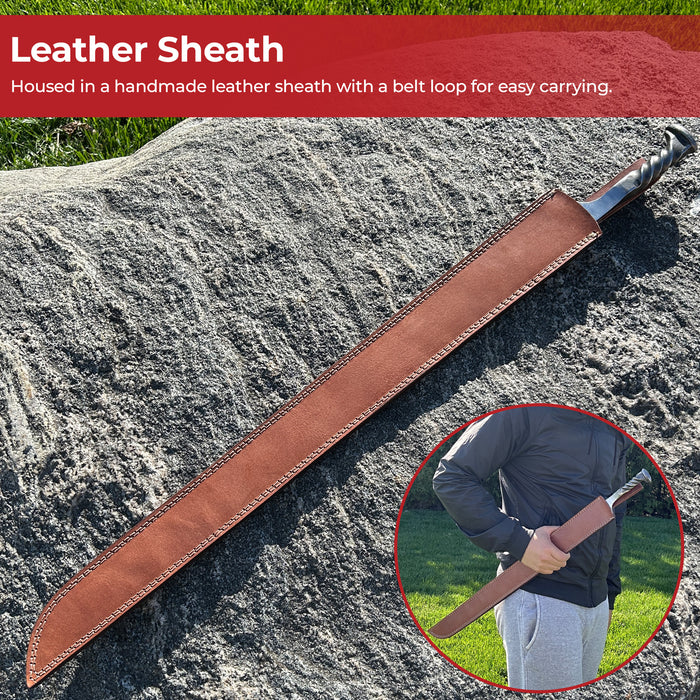 End of the Line High Carbon Steel Forged Locomotive Railroad Spike Sword
