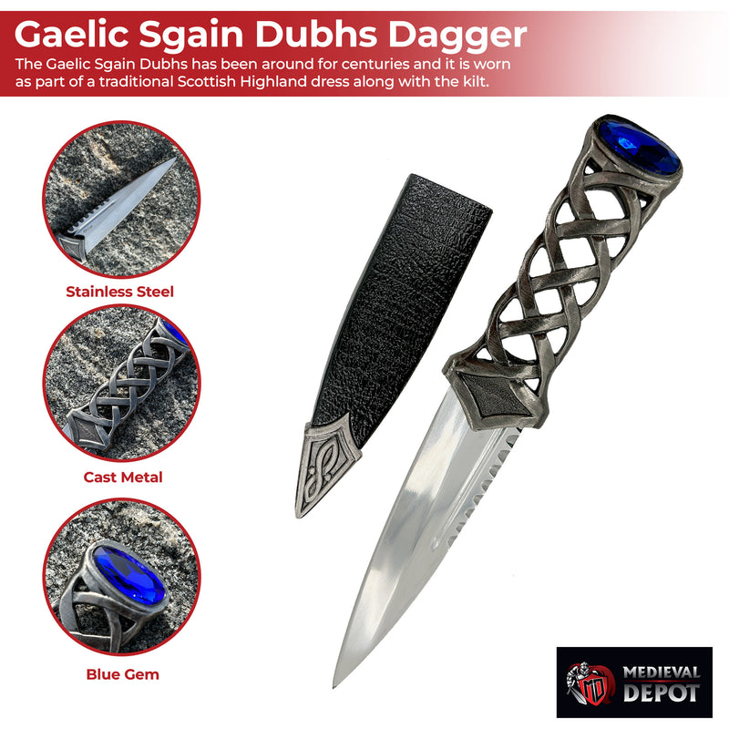 Scottish Twisted Steel Dagger Knife