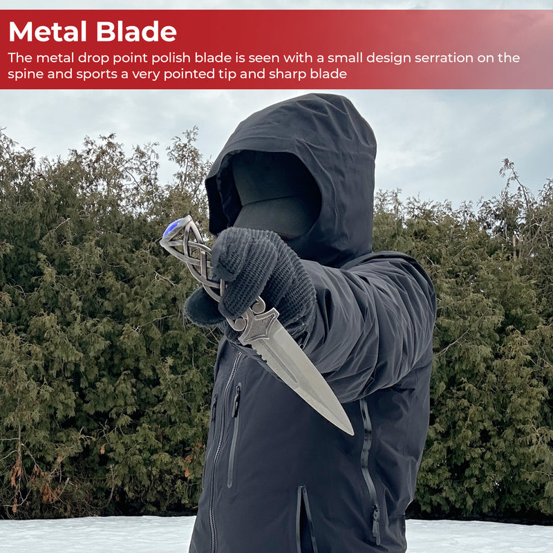Endless Gaelic Knot Sgain Dubhs Dagger