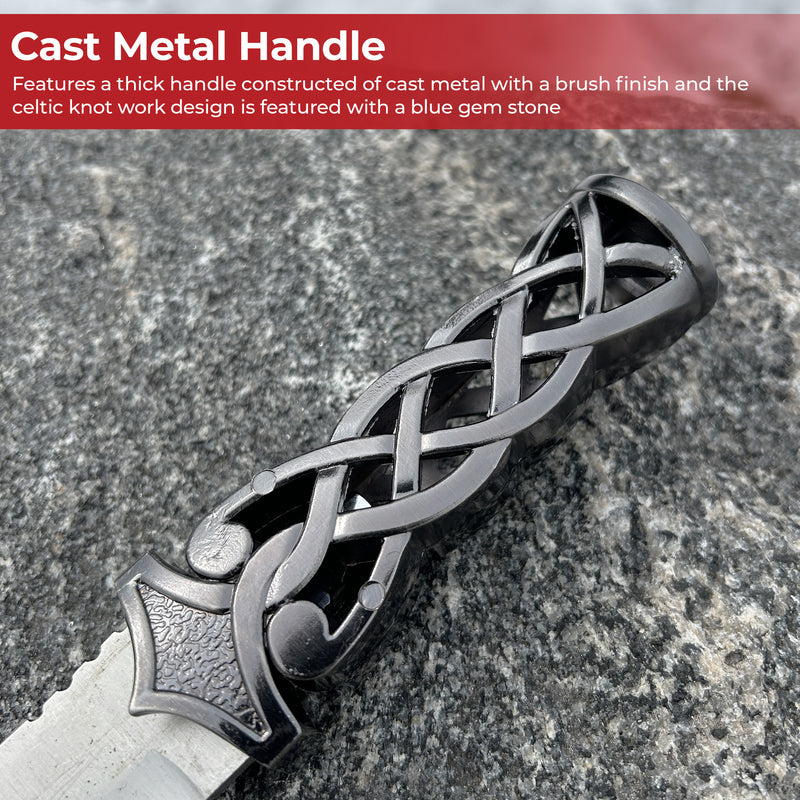 Endless Gaelic Knot Sgain Dubhs Dagger