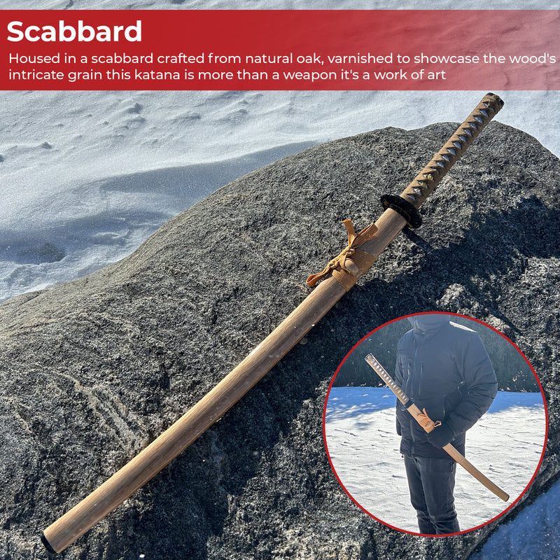 Ethereal Essence Traditional Wooden Handmade Katana