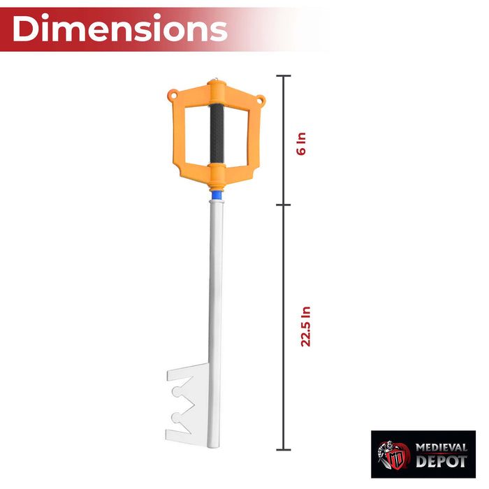 thumbnail image 2 of MedievalDepot Fantasy Key Foam Sword - 22.5" Blade, Polyurethane Foam, Hand-Painted For Cosplay & LARP 2 of 12