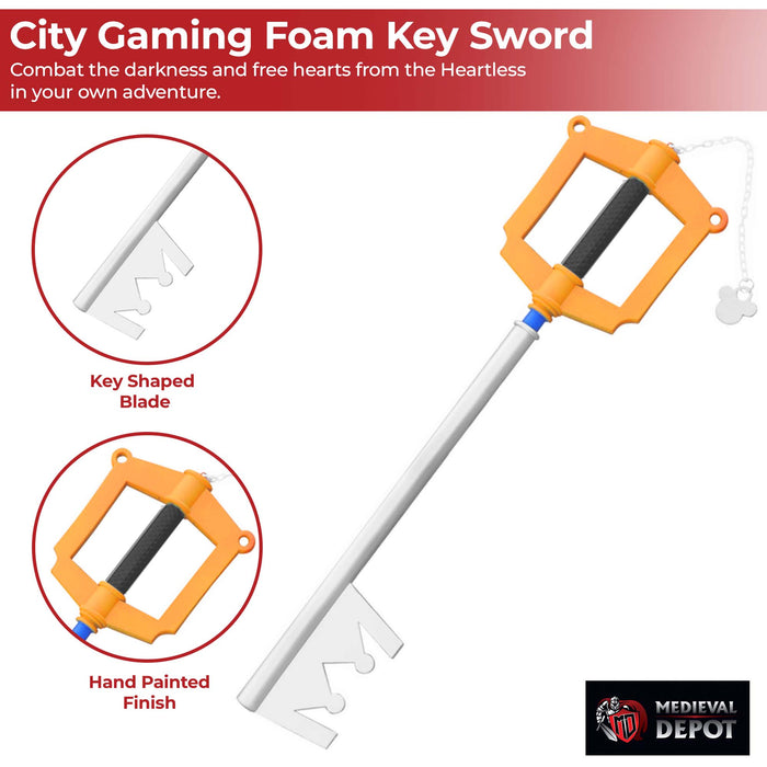 Fantasy Key to the City Gaming Cosplay Costume Foam Key Sword