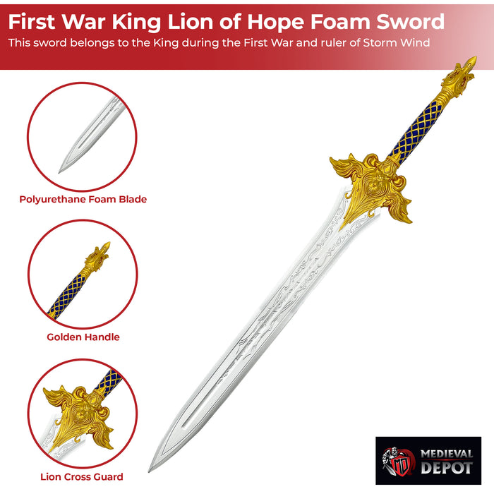First War King Lion of Hope Foam Sword