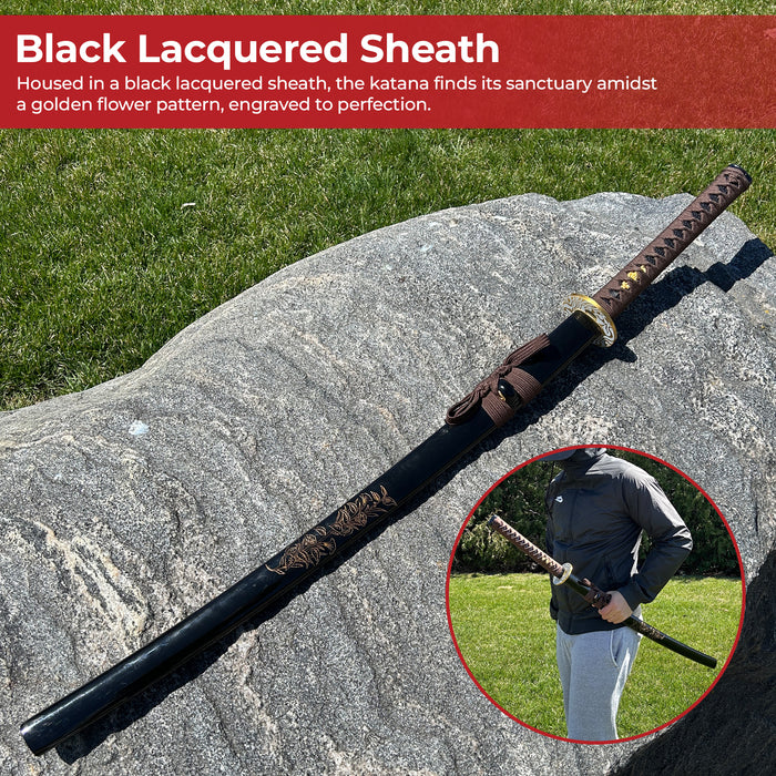 Floral Symphony Handmade Katana
