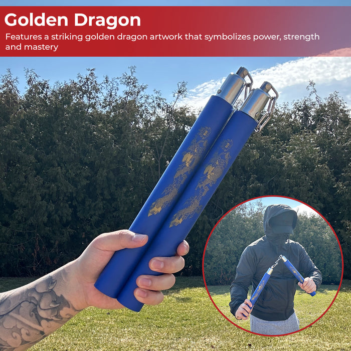 Foam Padded Dragon Nunchaku Karate