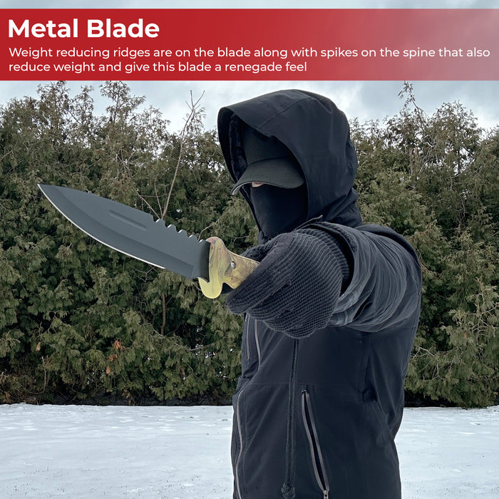 Foot Hills Woodland Camo Outdoor Knife