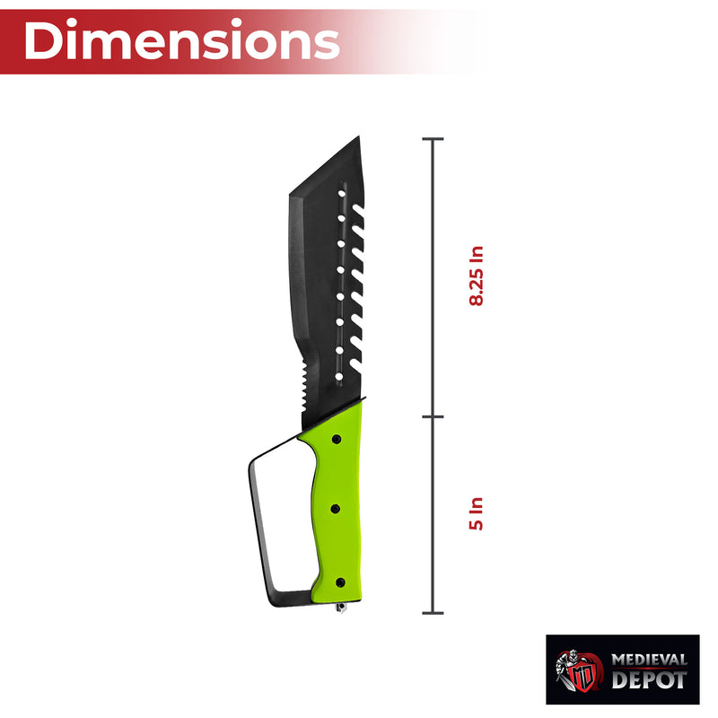 Full Tang Raving Lunatic Glass Breaker and Handguard Knife