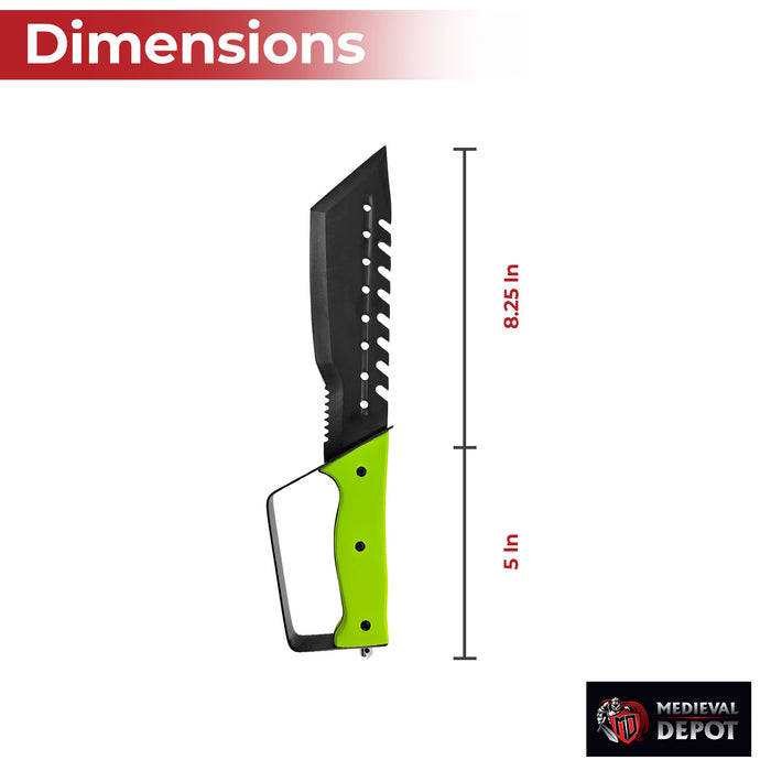Full Tang Raving Lunatic Glass Breaker and Handguard Knife