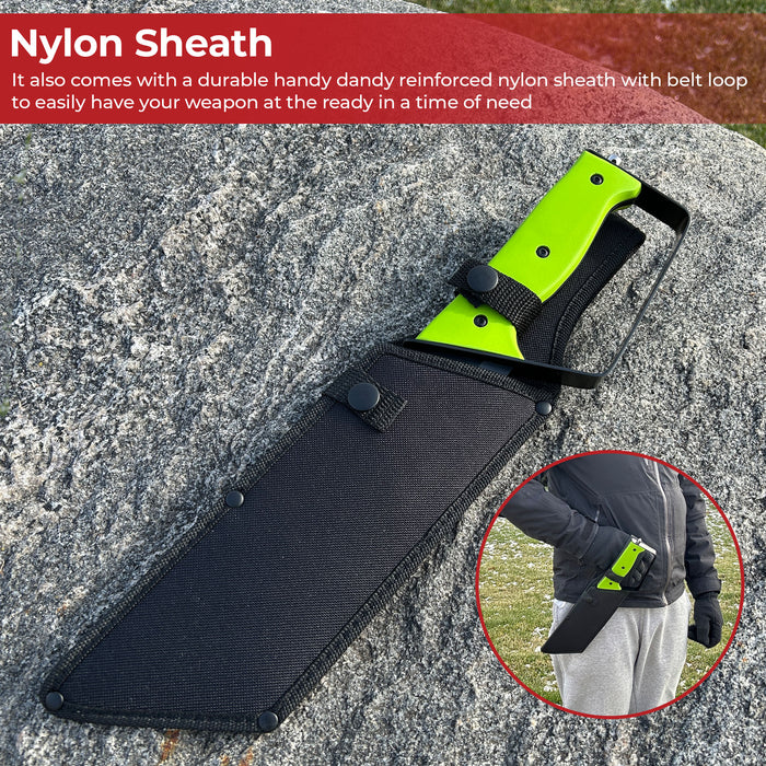 Full Tang Raving Lunatic Glass Breaker and Handguard Knife