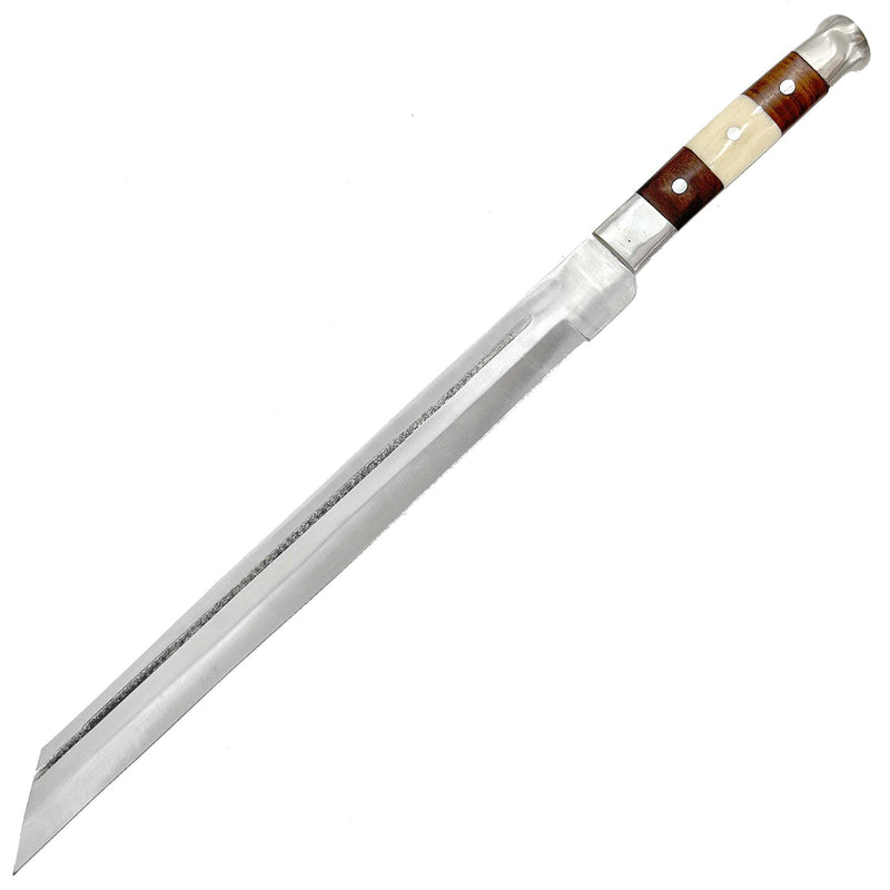 Full Tang Viking Seax Sword with Bone Handle