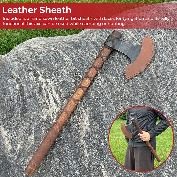 Fully Functional Norse Terror Battle Axe