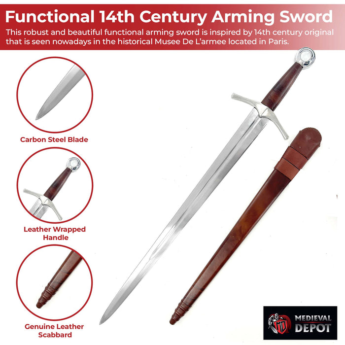 Functional 14th Century Arming Sword