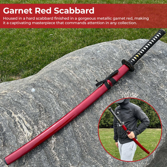 Garnet Legacy of the Samurai Handmade Katana