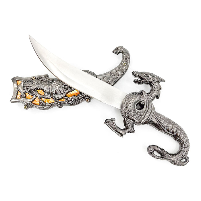 Golden Dragon Fantasy Dagger Knife